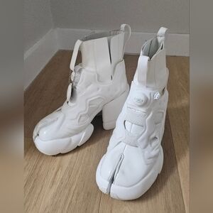 Margiela x Reebok white Instapump Fury boots size 38/7.5
